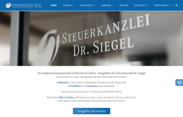 Vorschau von www.stb-siegel.de, Steuerkanzlei Thomas Siegel