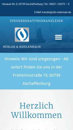 Vorschau der mobilen Webseite www.pn-stb.de, Patrick Nüßler, Burkhard Kehlenbach