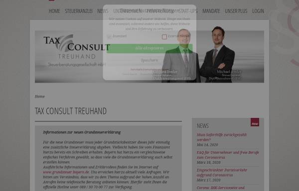 Vorschau von www.ingolstadt-steuer-berater.de, Tax Consult Treuhand Steuerberatungsgesellschaft mbH