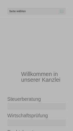 Vorschau der mobilen Webseite www.glashauser-tittling.de, Alfons Glashauser - Steuerberater