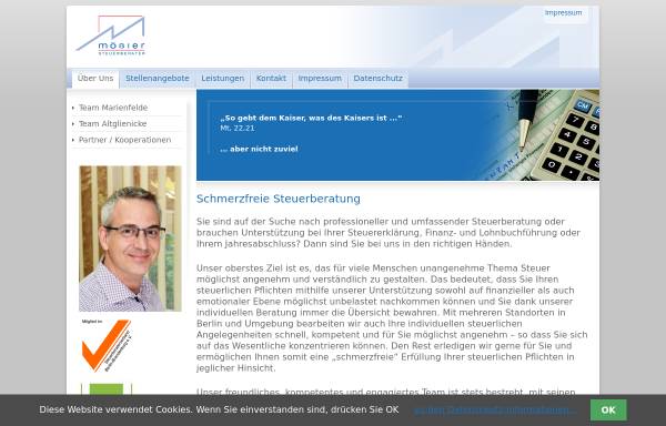 Vorschau von www.moessler-steuerberater.de, Steuerberater Bernhard Mößler