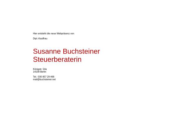 Vorschau von buchsteiner.net, Susanne Buchsteiner Steuerberaterin
