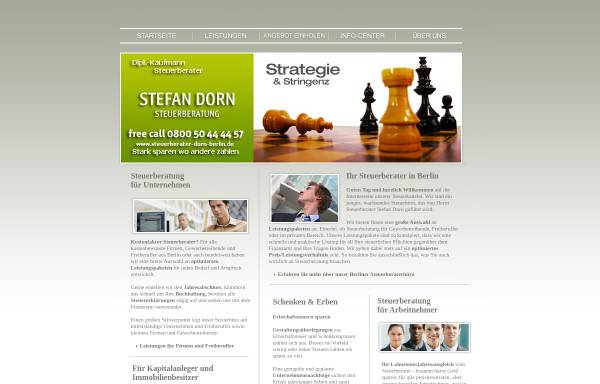 Vorschau von www.steuerberater-dorn-berlin.de, Stefan Dorn - Steuerberater