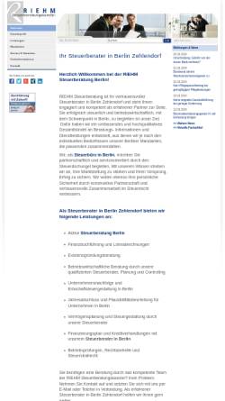 Vorschau der mobilen Webseite www.riehm-steuerberatung.de, RIEHM Steuerberatungskanzlei