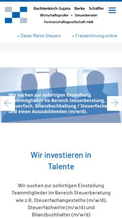 Vorschau der mobilen Webseite www.walthausen.de, Sozietät Beer, Dr. von Walthausen und Kollegen