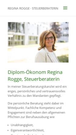 Vorschau der mobilen Webseite www.steuerkanzlei-rogge.de, Steuerberaterin Regina Rogge