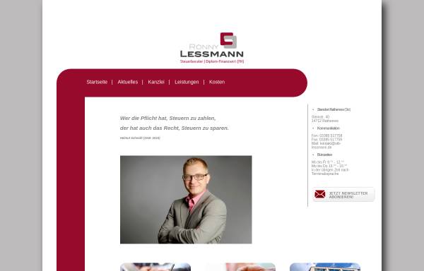 Vorschau von www.stb-lessmann.de, Steuerberater Ronny Lessmann