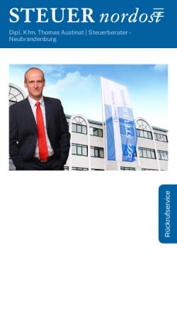 Vorschau der mobilen Webseite www.auduma.de, Steuerberatungssozietät Austinat Duchow Mannebach