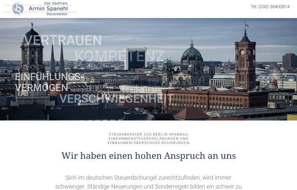 Vorschau von www.steuerberatung-spanehl.de, Steuerkanzlei Spanehl