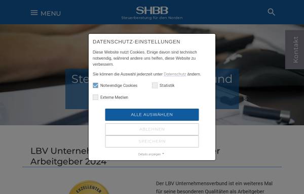 Vorschau von shbb.de, SHBB Steuerberatungsgesellschaft mbH