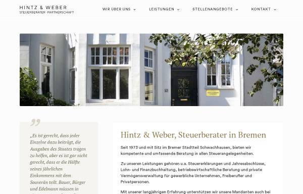 Vorschau von www.hintz-weber.de, Hintz und Weber Steuerberater Partnerschaft