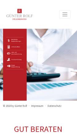 Vorschau der mobilen Webseite www.guenter-rolf.de, Günter Rolf