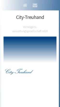 Vorschau der mobilen Webseite www.city-treuhand.de, City Treuhand Steuerberatungsges.mbH