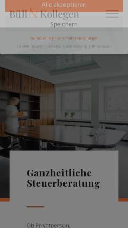 Vorschau der mobilen Webseite steuerberater-buell.de, Büll und Kollegen Steuerberatungsgesellschaft mbH