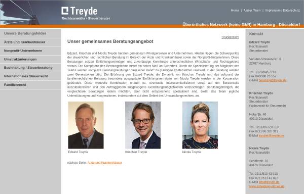 Vorschau von www.treyde.de, Edzard Treyde
