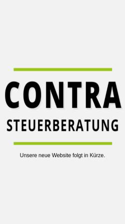 Vorschau der mobilen Webseite www.contra-steuer.de, Steuerberater Kunert