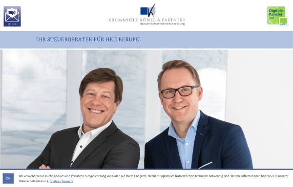 Vorschau von www.berater-heilberufe.de, Krumbholz König und Partner - Steuerberater