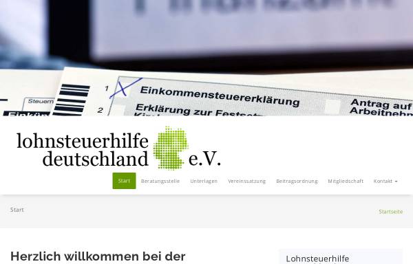 Vorschau von www.lohi-deutschland.de, Lohnsteuerhilfe Deutschland e.V.