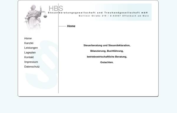 Vorschau von hbs-tax.com, HBS Steuerberatungs- und Treuhandgesellschaft mbH