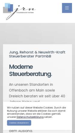 Vorschau der mobilen Webseite www.mein-steuerbuero.de, Steuerbüro Rehorst Steuerberater