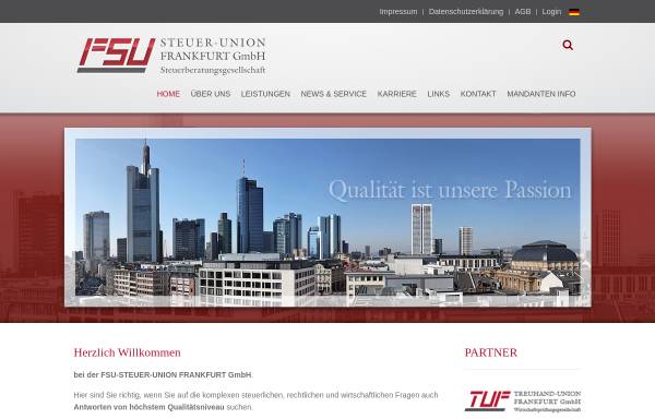 Vorschau von www.fsu-frankfurt.de, FSU Frankfurter-Steuer-Union GmbH Steuerberatungsgesellschaft