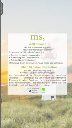 Vorschau der mobilen Webseite www.ms-treuhand.de, MS Treuhand GmbH