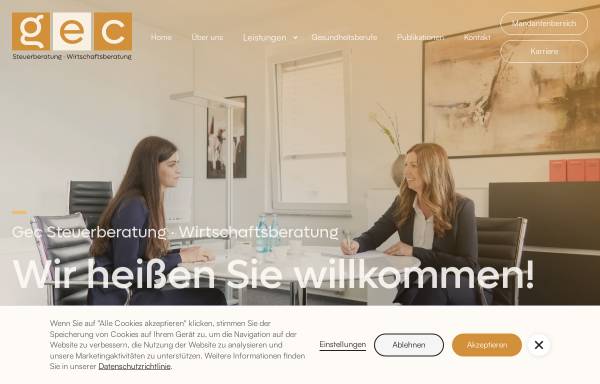 Vorschau von www.steuerberatung-gec.de, Enesa Gec - Steuerberaterin