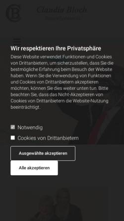 Vorschau der mobilen Webseite www.steuerberater-shg.de, Steuerberaterbüro Claudia Hupe