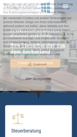 Vorschau der mobilen Webseite www.hortig-partner.de, Steuerberater Hortig und Partner GbR