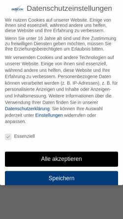 Vorschau der mobilen Webseite intecon.de, Intecon Treuhand und Wirtschaftsberatung GmbH