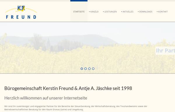 Vorschau von www.steuerberatung-gronau.de, Steuerberatung Kerstin Freund und Antje A. Jäschke