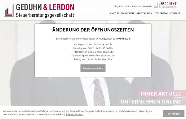 Vorschau von www.blanquett-lerdon.de, Blanquett & Ziegenhagen Partnerschaft mbB Steuerberater Wirtschaftsprüfer