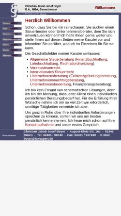Vorschau der mobilen Webseite www.beyer-steuerberater.de, Steuerberater Klaus Beyer