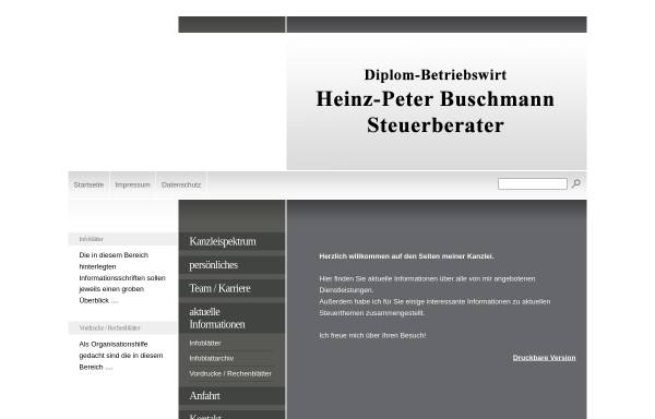 Vorschau von www.stb-buschmann.de, Steuerberater H.-P. Buschmann