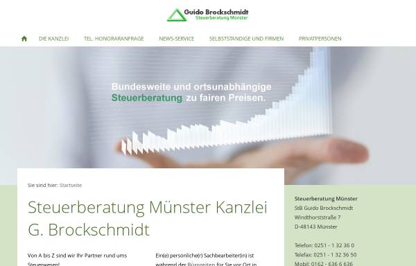 Vorschau von www.steuerberaterportal.de, Steuerberater Guido Brockschmidt