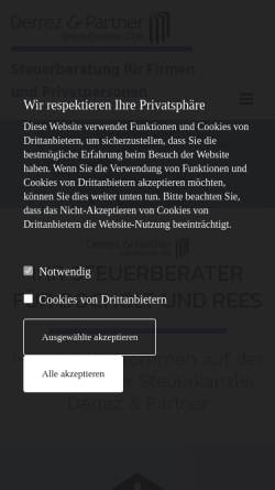 Vorschau der mobilen Webseite www.derrez-partner-online.de, Steuerberater Derrez und Partner