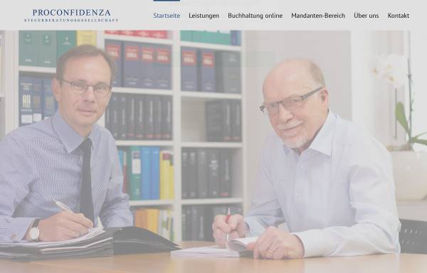 Vorschau von www.proconfidenza-steuerberater.de, Proconfidenza Steuerberatungsgesellschaft