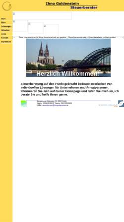 Vorschau der mobilen Webseite www.ihnogoldenstein.de, Ihno Goldenstein Steuerberater