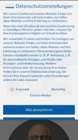 Vorschau der mobilen Webseite www.steuerberater-bals.de, Steuerberater Bals