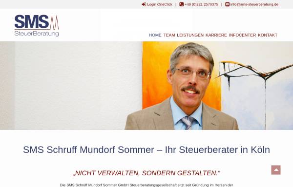 Vorschau von www.sms-steuerberatung.de, Schruff & Sommer Steuerberatungsgesellschaft mbH