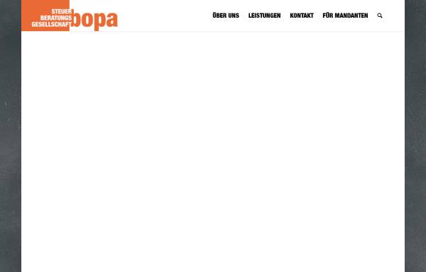 Vorschau von www.bopa.de, Steuerberatung Bornemann und Partner
