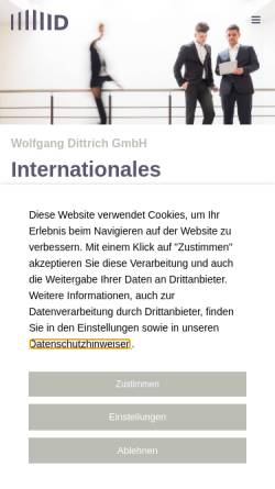 Vorschau der mobilen Webseite www.muenster-stb.de, Dipl.-Kfm. Wolfgang Dittrich