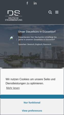 Vorschau der mobilen Webseite www.ds-deutsche-steuerberatung.de, DS Deutsche Steuerberatungsgesellschaft mbH