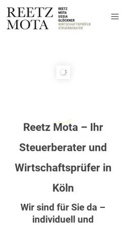 Vorschau der mobilen Webseite www.reetzmota.de, Sozietät Reetz & Mota