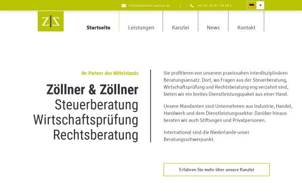Vorschau von www.zoellner-zoellner.de, Zöllner & Zöllner GmbH