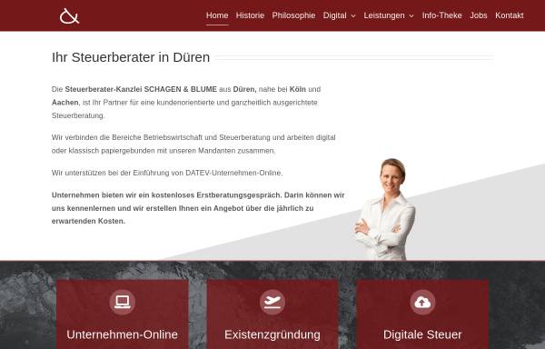 Vorschau von www.schagenundblume.de, Schragen und Blume Steuerberater-Partnerschaftsgesellschaft mbB