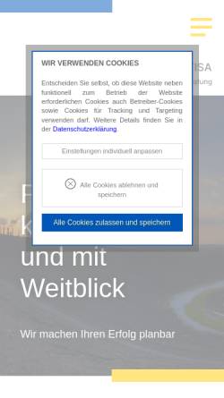 Vorschau der mobilen Webseite www.etl-advisa-bottrop.de, ETL ADVISA Steuerberatungsgesellschaft mbH