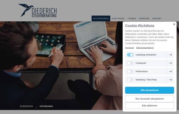 Vorschau von www.diederich-steuerberatung.de, Steuerberater Diederich Windeck