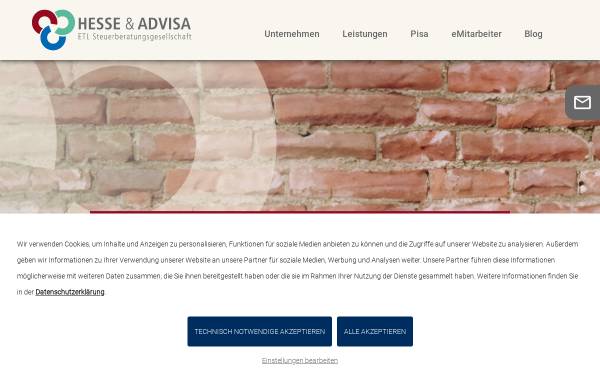Vorschau von www.hesse-advisa.de, Hesse und Partner GmbH Steuerberatungsgesellschaft