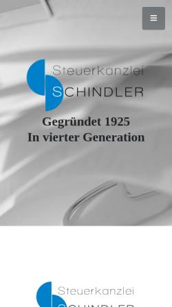 Vorschau der mobilen Webseite www.steuerbuero-schindler.de, Klaus Schindler- Steuerberater